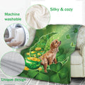 Ohaprints-Fleece-Sherpa-Blanket-Golden-Retriever-Labrador-Dog-Soft-Throw-Blanket-852-Fleece Blanket