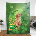 Ohaprints-Fleece-Sherpa-Blanket-Golden-Retriever-Labrador-Dog-Soft-Throw-Blanket-852-Sherpa Blanket