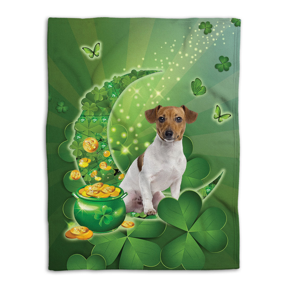 Ohaprints-Fleece-Sherpa-Blanket-Jack-Russell-Terrier-Dog-Soft-Throw-Blanket-851-Fleece Blanket