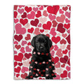 Ohaprints-Fleece-Sherpa-Blanket-Black-Labrador-Retriever-Lab-Dog-Lover-Heart-6-Soft-Throw-Blanket-798-Fleece Blanket