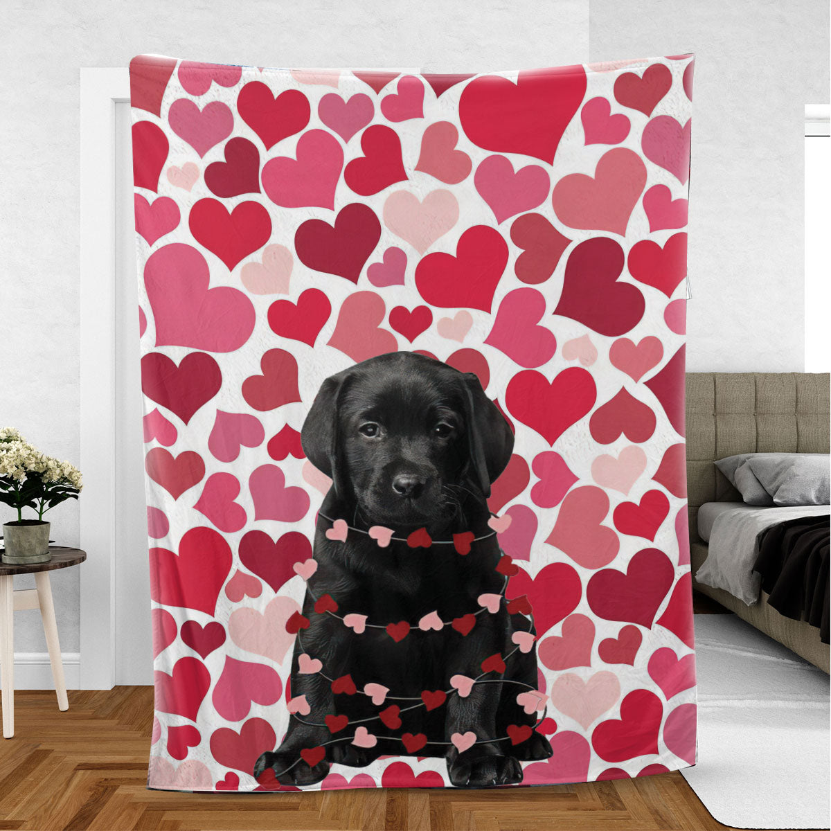 Ohaprints-Fleece-Sherpa-Blanket-Black-Labrador-Retriever-Lab-Dog-Lover-Heart-6-Soft-Throw-Blanket-798-Sherpa Blanket