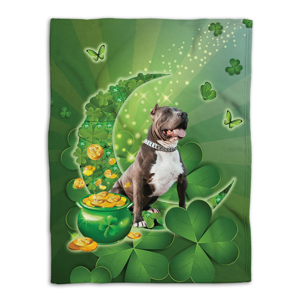 Ohaprints-Fleece-Sherpa-Blanket-Staffordshire-Bull-Terrier-2-Soft-Throw-Blanket-848-Fleece Blanket