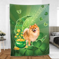 Ohaprints-Fleece-Sherpa-Blanket-Pomeranian-Dog-Lover-Moon-Soft-Throw-Blanket-446-Sherpa Blanket