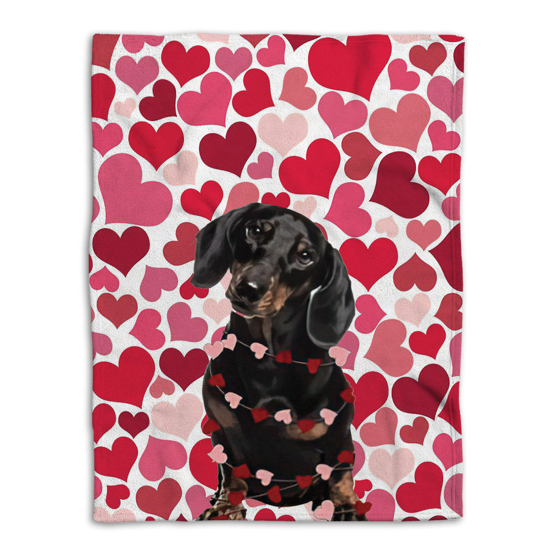 Ohaprints-Fleece-Sherpa-Blanket-Dachshund-Weiner-Doxie-Lover-Love-Adorable-Heart-Soft-Throw-Blanket-796-Fleece Blanket