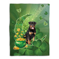 Ohaprints-Fleece-Sherpa-Blanket-Rottweiler-Dog-Soft-Throw-Blanket-846-Fleece Blanket