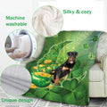 Ohaprints-Fleece-Sherpa-Blanket-Rottweiler-Dog-Soft-Throw-Blanket-846-Fleece Blanket