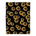 Ohaprints-Fleece-Sherpa-Blanket-Gothic-Skull-Sunflower-Leopard-Soft-Throw-Blanket-876-Fleece Blanket