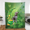 Ohaprints-Fleece-Sherpa-Blanket-Weimaraner-Dog-Lover-Moon-Soft-Throw-Blanket-844-Sherpa Blanket