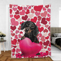 Ohaprints-Fleece-Sherpa-Blanket-Dachshund-Weiner-Doxie-Dog-Lover-Soft-Throw-Blanket-789-Sherpa Blanket