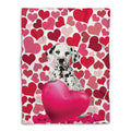 Ohaprints-Fleece-Sherpa-Blanket-Dalmatian-Dog-Lover-Love-Heart-Soft-Throw-Blanket-787-Fleece Blanket