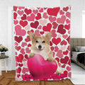 Ohaprints-Fleece-Sherpa-Blanket-Corgi-Cute-Dog-Lover-Love-Heart-5-Soft-Throw-Blanket-785-Sherpa Blanket