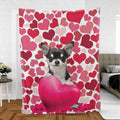 Ohaprints-Fleece-Sherpa-Blanket-Chihuahua-Dog-Lover-Love-Heart-4-Soft-Throw-Blanket-784-Sherpa Blanket