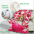 Ohaprints-Fleece-Sherpa-Blanket-Beagle-Dog-Lover-Love-Heart-2-Soft-Throw-Blanket-554-Fleece Blanket