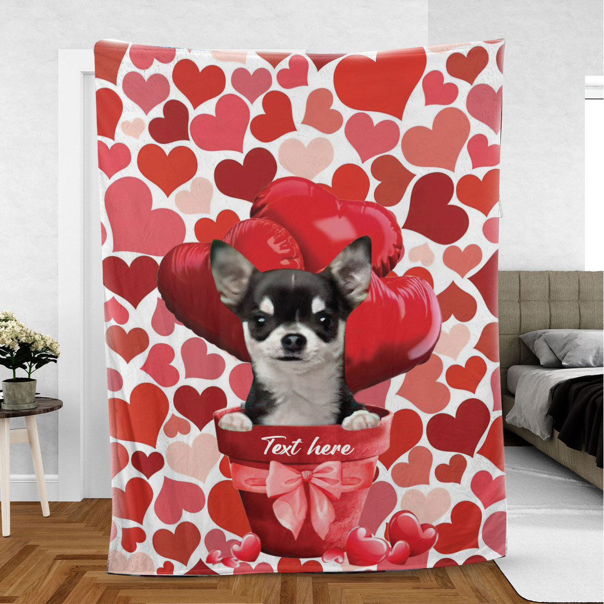 Ohaprints-Fleece-Sherpa-Blanket-Chihuahua-Dog-Lover-Custom-Personalized-Name-Soft-Throw-Blanket-782-Sherpa Blanket