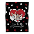 Ohaprints-Fleece-Sherpa-Blanket-Corgi-Cute-Dog-Lover-Love-Heart-1-Soft-Throw-Blanket-552-Fleece Blanket