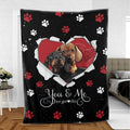 Ohaprints-Fleece-Sherpa-Blanket-Dachshund-Weiner-Doxie-Dog-Lover-Adorable-Black-Soft-Throw-Blanket-771-Sherpa Blanket