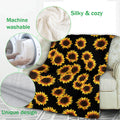 Ohaprints-Fleece-Sherpa-Blanket-Sunflower-Lover-Gift-Soft-Throw-Blanket-873-Fleece Blanket