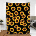 Ohaprints-Fleece-Sherpa-Blanket-Sunflower-Lover-Gift-Soft-Throw-Blanket-873-Sherpa Blanket