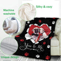 Ohaprints-Fleece-Sherpa-Blanket-Pug-Dog-Lover-Love-Heart-2-Soft-Throw-Blanket-769-Fleece Blanket