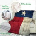 Ohaprints-Fleece-Sherpa-Blanket-Texas-Flag-Soft-Throw-Blanket-366-Fleece Blanket