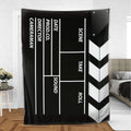 Ohaprints-Fleece-Sherpa-Blanket-Movie-Clapboard-Black-Soft-Throw-Blanket-338-Sherpa Blanket