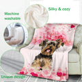 Ohaprints-Fleece-Sherpa-Blanket-Yorkshire-Terrier-Yorkie-Custom-Personalized-Name-Soft-Throw-Blanket-586-Fleece Blanket