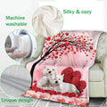 Ohaprints-Fleece-Sherpa-Blanket-West-Highland-Terrier-Westie-Dog-Lover-Hearts-Soft-Throw-Blanket-398-Fleece Blanket