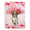 Ohaprints-Fleece-Sherpa-Blanket-Beagle-Dog-Lover-Love-Heart-Soft-Throw-Blanket-555-Fleece Blanket