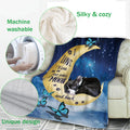 Ohaprints-Fleece-Sherpa-Blanket-Boston-Terrier-Dog-Lover-Love-Moon-Night-Soft-Throw-Blanket-376-Fleece Blanket