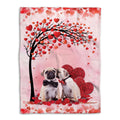 Ohaprints-Fleece-Sherpa-Blanket-Pug-Dog-Lover-Love-Heart-1-Soft-Throw-Blanket-440-Fleece Blanket