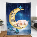 Ohaprints-Fleece-Sherpa-Blanket-Golden-Retriever-Labrador-Retriever-Dog-Lover-Love-Moon-Night-Soft-Throw-Blanket-822-Sherpa Blanket