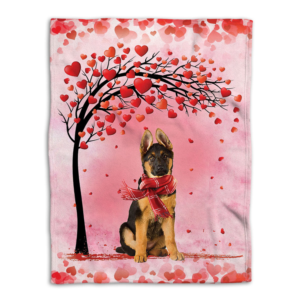 Ohaprints-Fleece-Sherpa-Blanket-German-Shepherd-Dog-Lover-Love-Heart-0-Soft-Throw-Blanket-434-Fleece Blanket