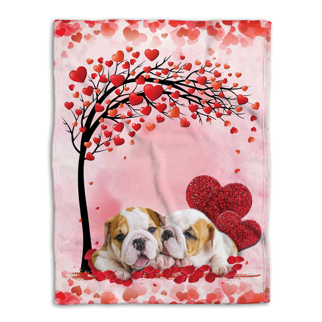 Ohaprints-Fleece-Sherpa-Blanket-English-Bull-Bulldog-Dog-Lover-Love-Heart-1-Soft-Throw-Blanket-541-Fleece Blanket