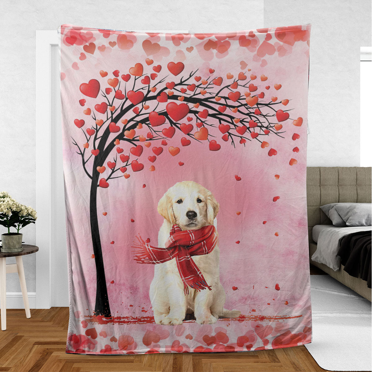 Ohaprints-Fleece-Sherpa-Blanket-Golden-Retriever-Labrador-Retriever-Dog-Lover-Soft-Throw-Blanket-1167-Sherpa Blanket