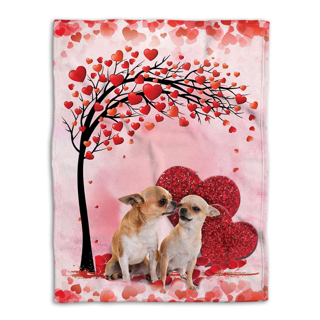 Ohaprints-Fleece-Sherpa-Blanket-Chihuahua-Dog-Lover-Love-Heart-1-Soft-Throw-Blanket-765-Fleece Blanket