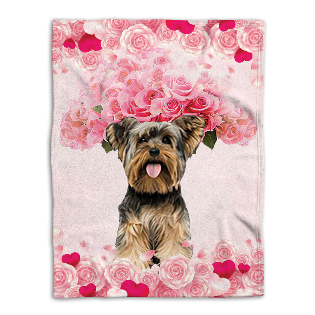 Ohaprints-Fleece-Sherpa-Blanket-Yorkshire-Terrier-Yorkie-Shorkie-Dogs-Lover-Soft-Throw-Blanket-810-Fleece Blanket