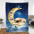 Ohaprints-Fleece-Sherpa-Blanket-Pug-Dog-Lover-Love-Moon-Night-Soft-Throw-Blanket-388-Sherpa Blanket