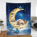 Ohaprints-Fleece-Sherpa-Blanket-Shih-Tzu-Shitzu-Dog-Lover-Love-Moon-Night-Soft-Throw-Blanket-335-Sherpa Blanket