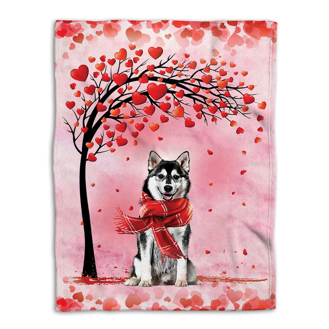 Ohaprints-Fleece-Sherpa-Blanket-Siberian-Husky-Dog-Lover-Love-Heart-1-Soft-Throw-Blanket-761-Fleece Blanket