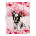 Ohaprints-Fleece-Sherpa-Blanket-Boston-Terrier-Dog-Lover-Love-Heart-Soft-Throw-Blanket-382-Fleece Blanket