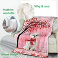 Ohaprints-Fleece-Sherpa-Blanket-Maltese-Dog-Lover-Love-Heart-Soft-Throw-Blanket-763-Fleece Blanket