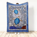 Ohaprints-Fleece-Sherpa-Blanket-Blue-Sea-Turtle-Soft-Throw-Blanket-1114-Sherpa Blanket