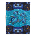 Ohaprints-Fleece-Sherpa-Blanket-Blue-Sea-Turtle-Under-Ocean-Soft-Throw-Blanket-565-Fleece Blanket