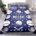 Ohaprints-Quilt-Bed-Set-Pillowcase-Baseball-Boy-Ball-Helmet-Player-Fan-Gift-Idea-Blue-Custom-Personalized-Name-Blanket-Bedspread-Bedding-2756-King (90'' x 100'')