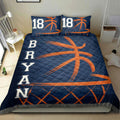 Ohaprints-Quilt-Bed-Set-Pillowcase-Basketball-Ball-Sihouette-Player-Fan-Gift-Idea-Custom-Personalized-Name-Number-Blanket-Bedspread-Bedding-2825-King (90'' x 100'')