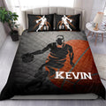 Ohaprints-Quilt-Bed-Set-Pillowcase-Basketball-Boy-Posing-Player-Fan-Gift-Grey-Custom-Personalized-Name-Number-Blanket-Bedspread-Bedding-2243-King (90'' x 100'')