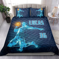 Ohaprints-Quilt-Bed-Set-Pillowcase-Basketball-Boy-Digital-Blue-Player-Fan-Gift-Custom-Personalized-Name-Number-Blanket-Bedspread-Bedding-2239-King (90'' x 100'')