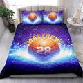 Ohaprints-Quilt-Bed-Set-Pillowcase-Basketball-Ball-Galaxy-Blue-Player-Fan-Gift-Custom-Personalized-Name-Number-Blanket-Bedspread-Bedding-2720-King (90'' x 100'')