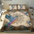 Ohaprints-Quilt-Bed-Set-Pillowcase-Hummingbird-Mandala-Vintage-Animal-Lover-For-All-Season-Unique-Gift-Idea-Blanket-Bedspread-Bedding-1030-King (90'' x 100'')