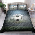 Ohaprints-Quilt-Bed-Set-Pillowcase-Soccer-Ball-Smoke-Player-Fan-Unique-Gift-Idea-Custom-Personalized-Name-Number-Blanket-Bedspread-Bedding-2753-King (90'' x 100'')